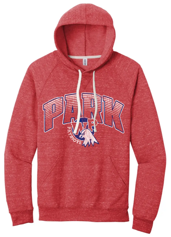Wheeling Park 2023- 12 Distressed Jerzees Snow Heather French Terry Hoodie