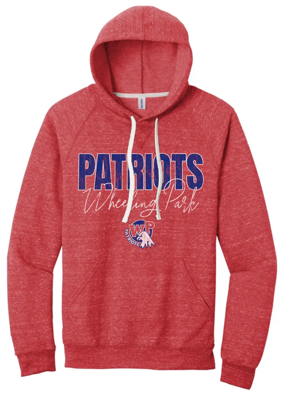 Wheeling Park 2023- 07 Distressed Jerzees Snow Heather French Terry Hoodie