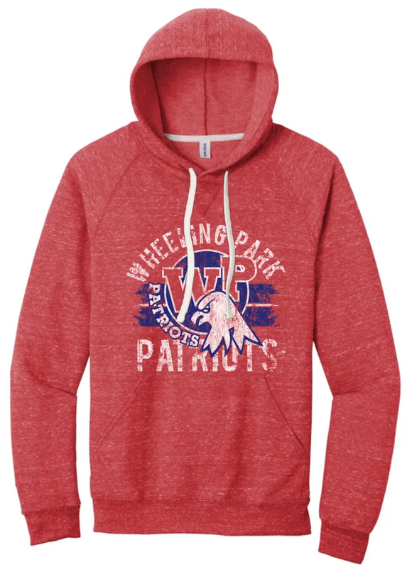 Wheeling Park 2023- 05 Distressed Jerzees Snow Heather French Terry Hoodie