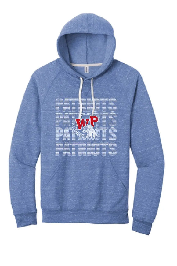 Wheeling Park 2023- 02 Distressed Jerzees Snow Heather French Terry Hoodie