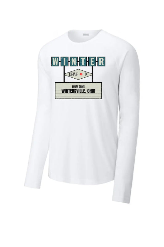 Winter Drive-In Long Sleeve Tri-Blend Wicking Raglan Tee