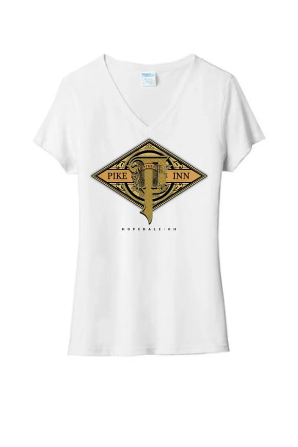 Restaurants- The Pike Inn Ladies Tri-Blend V-Neck Tee