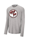 Restaurants- Hop Inn Long Sleeve Tri-Blend Wicking Raglan Tee