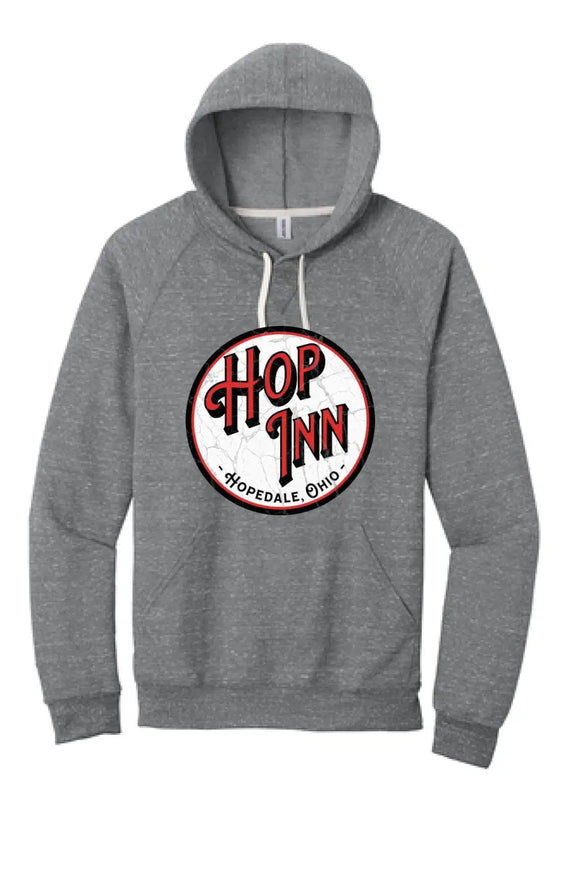 Restaurants- Hop Inn Snow Heather French Terry Raglan Hoodie