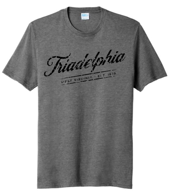 I'm From Triadelphia, WV Script Tri-Blend Tee