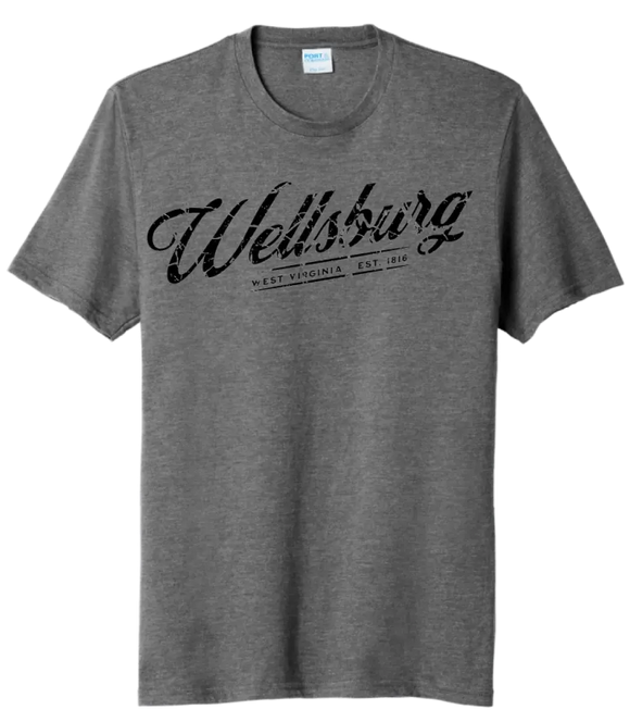 I'm From Wellsburg, WV Script Tri-Blend Tee