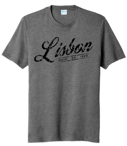 I'm From Lisbon, Ohio Script Tri-Blend Tee