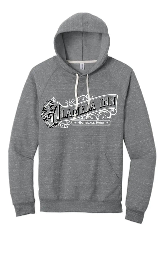 Restaurants- Alameda Inn Snow Heather French Terry Raglan Hoodie