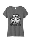 Restaurants- OK Corral Ladies Tri-Blend V-Neck Tee