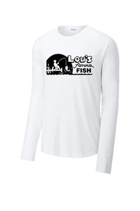 Restaurants- Lou's Famous Fish Long Sleeve Tri-Blend Wicking Raglan Tee