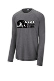 Restaurants- Lou's Famous Fish Long Sleeve Tri-Blend Wicking Raglan Tee