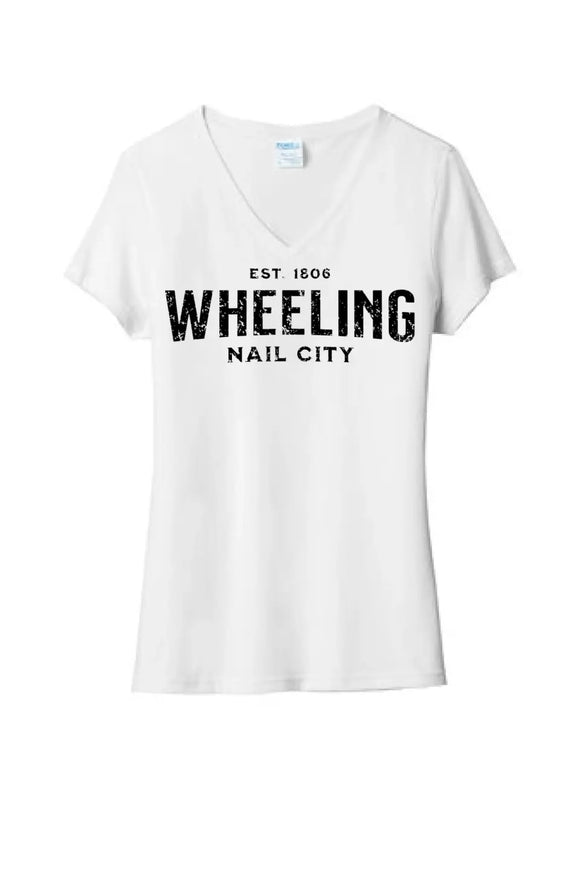 I'm From Wheeling Ladies Tri-Blend V-Neck Tee