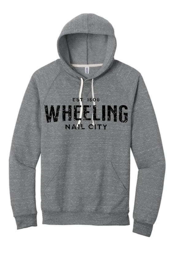 I'm From Wheeling Snow Heather French Terry Raglan Hoodie