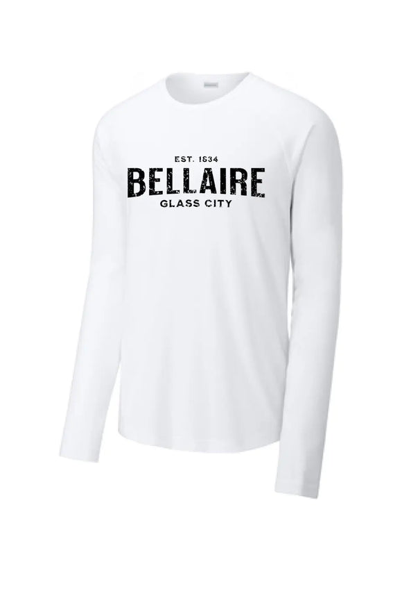 I'm From Bellaire Long Sleeve Tri-Blend Wicking Raglan Tee