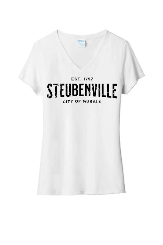 I'm From Steubenville Ladies Tri-Blend V-Neck Tee