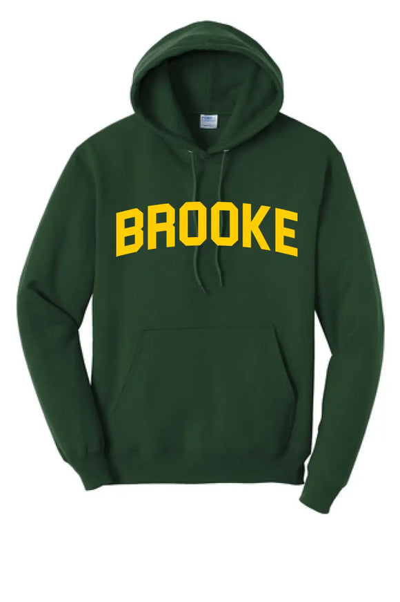 Brooke Letters Core Fleece Pullover Hooded Sweatshirt