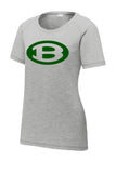 Brooke Logo Ladies PosiCharge Tri-Blend Wicking Scoop Neck Raglan Tee