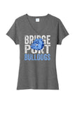 Bridgeport 2023- 01 Distressed Ladies Tri-Blend V-Neck Tee