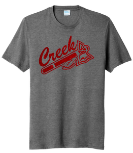 Indian Creek Red Glitter Tomahawk Tri-Blend Tee