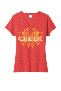 Indian Creek 2023-024 Ladies Tri-Blend V-Neck Tee