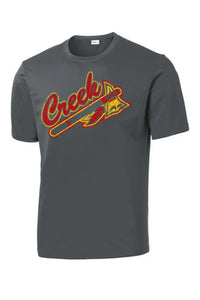 Indian Creek Tomahawk on Grey PosiCharge Competitor Tee