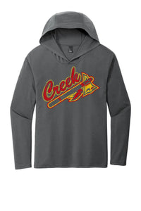 Indian Creek Tomahawk on Grey Perfect Tri-Long Sleeve Hoodie