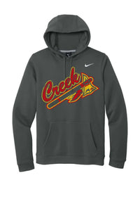 Indian Creek Tomahawk on Grey Nike Club Fleece Pullover Hoodie