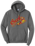 Indian Creek Tomahawk on Grey Core Fleece Pullover Hooded Sweatshirt