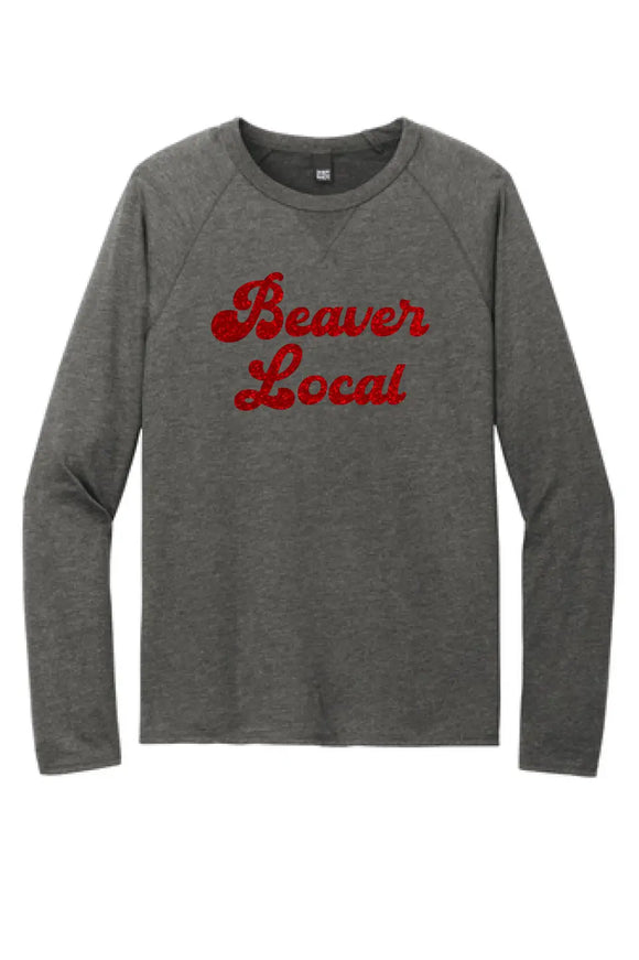 Beaver Local Glitter 01 Featherweight French Terry Long Sleeve Crewneck