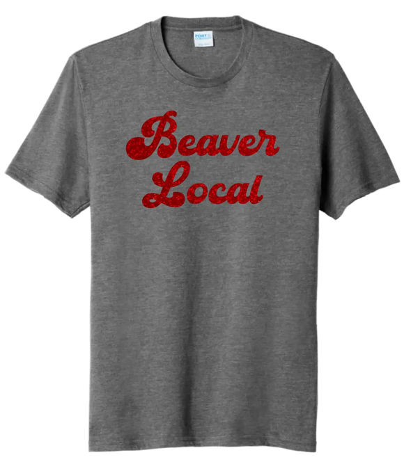 Beaver Local Glitter 01 Tri-Blend Tee