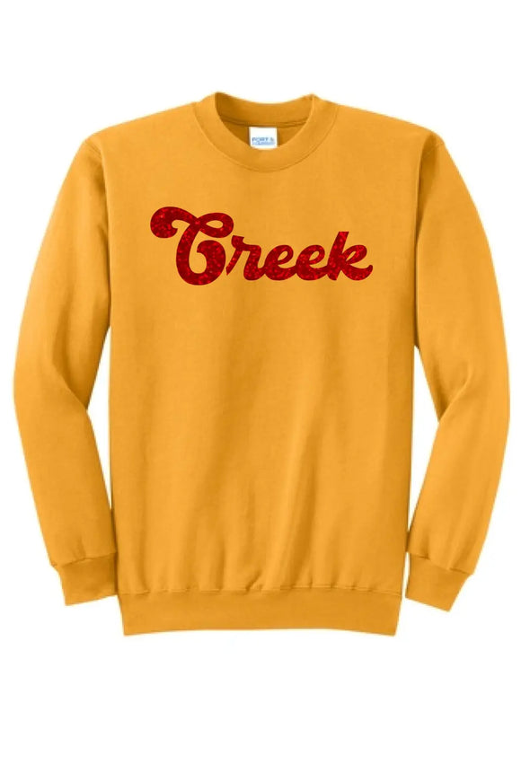 Indian Creek Glitter 01 Core Fleece Crewneck Sweatshirt
