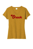 Indian Creek Glitter 01 Ladies Tri-Blend V-Neck Tee