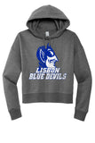 Lisbon Blue Devils Vast Distressed Women's V.I.T. Fleece Hoodie