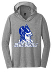 Lisbon Blue Devils Vast Distressed Perfect Tri Long Sleeve Hoodie