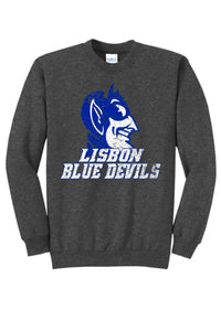 Lisbon Blue Devils Vast Distressed Core Fleece Crewneck Sweatshirt