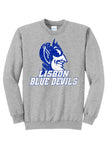 Lisbon Blue Devils Vast Distressed Core Fleece Crewneck Sweatshirt