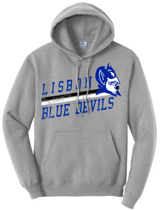 Lisbon Blue Devils Rising Distressed Core Fleece Hoodie