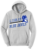 Lisbon Blue Devils Rising Distressed Core Fleece Hoodie