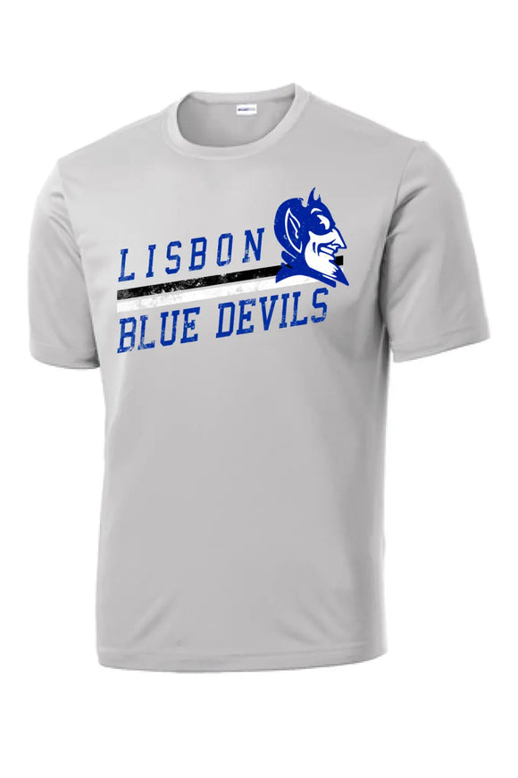 Lisbon Blue Devils Rising Distressed PosiCharge Competitor Tee