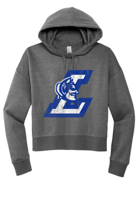 Lisbon Blue Devils Logo L Distressed Women's V.I.T. Fleece Hoodie