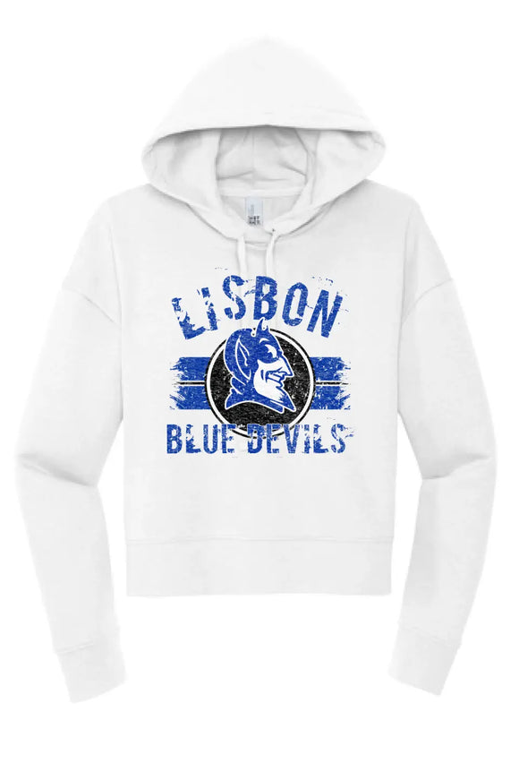 Lisbon Blue Devils Boycott Distressed Women's V.I.T. Fleece Hoodie