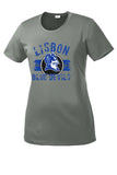 Lisbon Blue Devils Boycott Distressed Ladies PosiCharge Competitor Tee