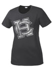 Harrison Central Faded HC White Ladies PosiCharge Competitor Tee