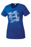 Harrison Central Faded HC White Ladies PosiCharge Competitor Tee