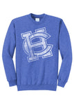 Harrison Central Faded HC White Core Fleece Crewneck Sweatshirt