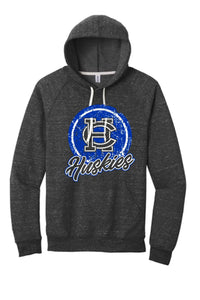 Harrison Central 2023-25 Jerzees Snow Heather French Terry Raglan Hoodie