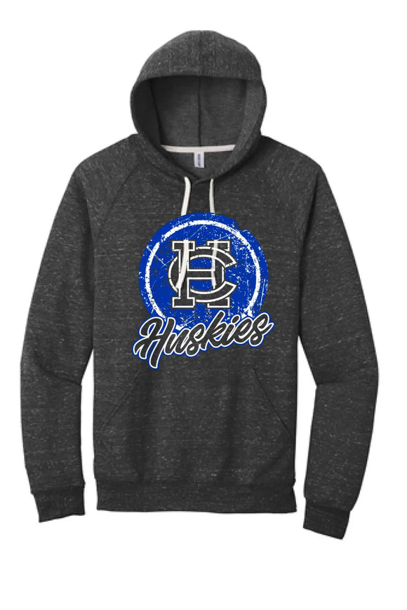 Harrison Central 2023-25 Jerzees Snow Heather French Terry Raglan Hoodie