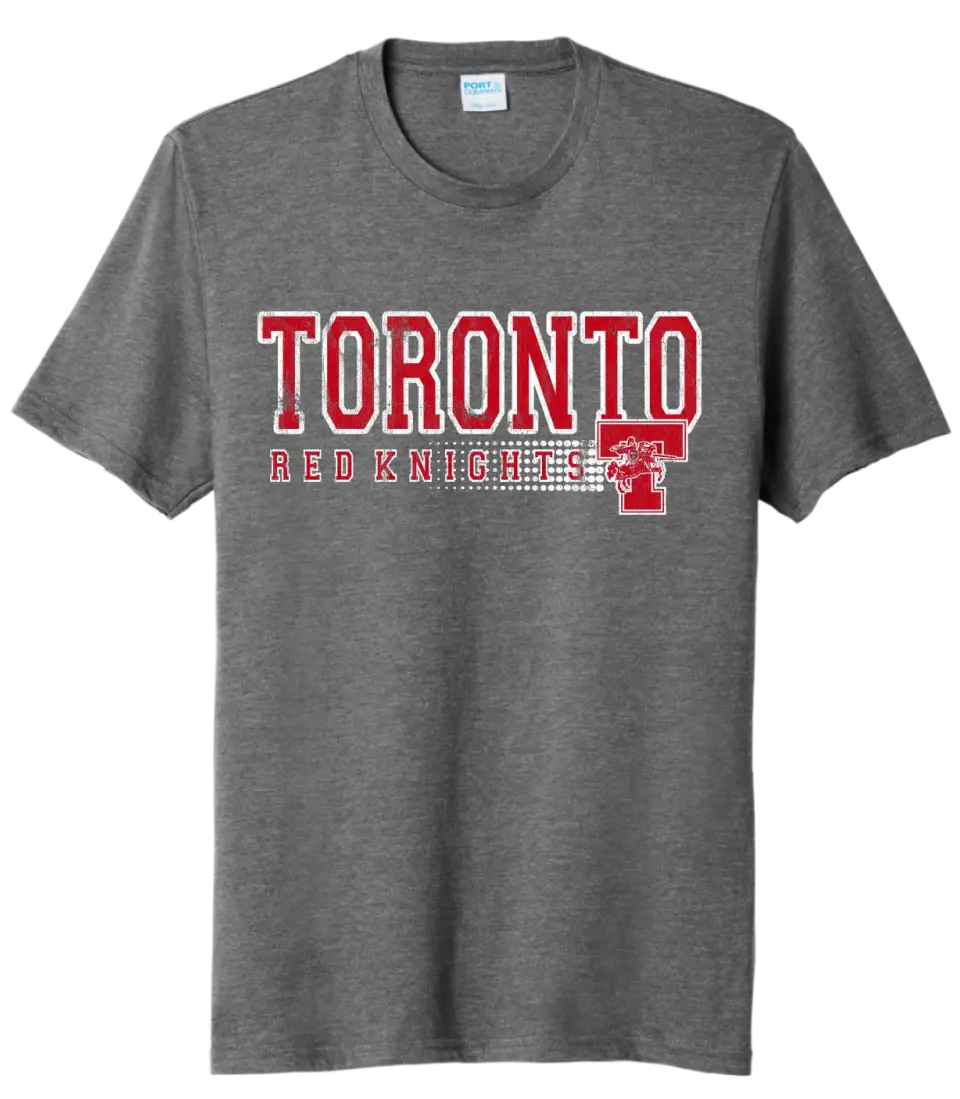 Toronto Red Knights 2023-09 Stripe Tri-Blend Tee