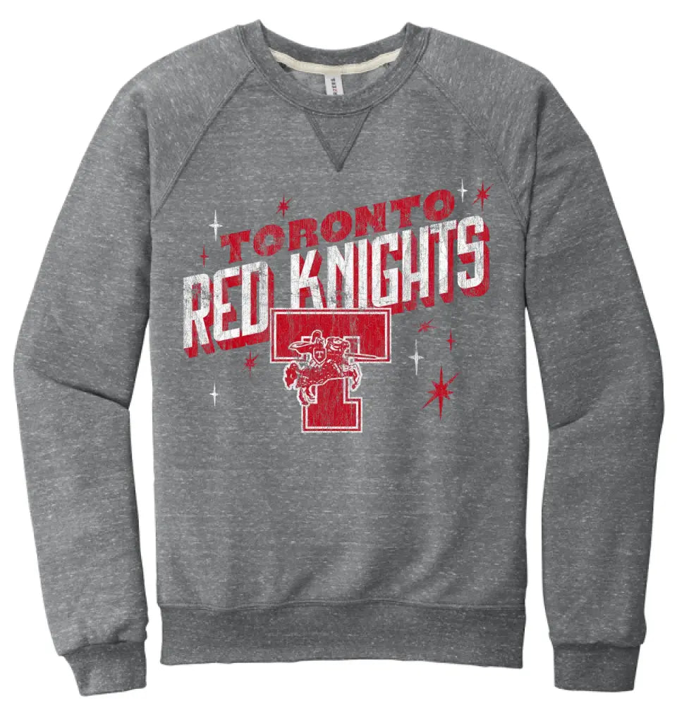 Toronto Red Knights 2023-08 Jerzees Snow Heather French Terry Raglan Crew