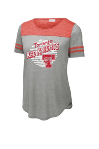 Toronto Distressed 2023-037 Ladies PosiCharge Tri-Blend Wicking Fan Tee